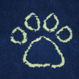 DGS Pet Products Dirty Dog Door Mat Small Mocha Brown 23" x 16" x 2" (Color: Marine/Lime Green, size: large)