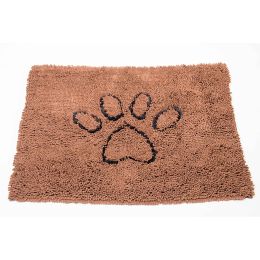 DGS Pet Products Dirty Dog Door Mat Small Brown 23" x 16" x 2" (Color: Brown, size: large)